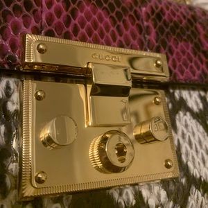 —-SOLD——Gucci snake skin bag extra pictures